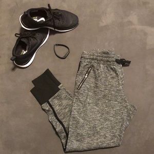 Gray Joggers with Zipper Pockets